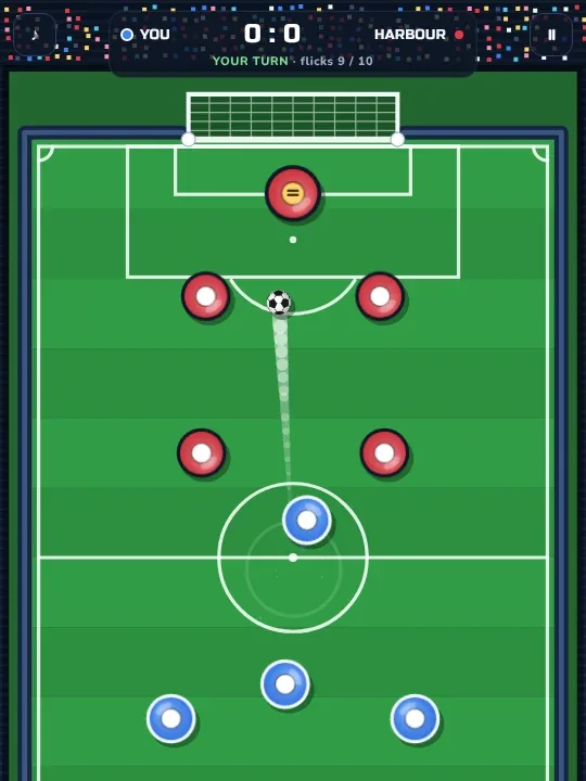 Flick Football gameplay