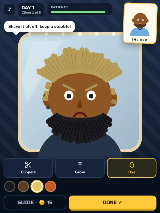 Footballer Hair Salon gameplay